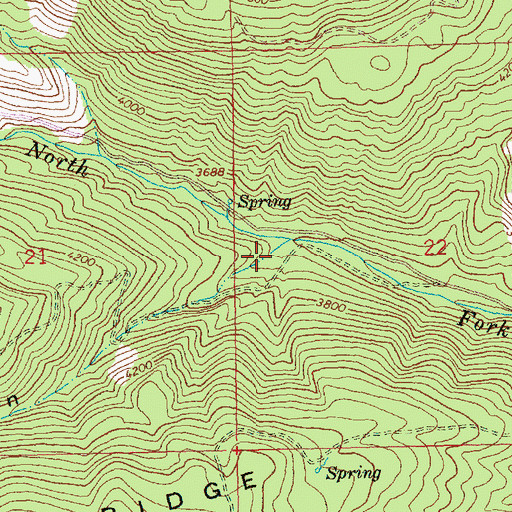 Topographic Map of McLaine Canyon, WA