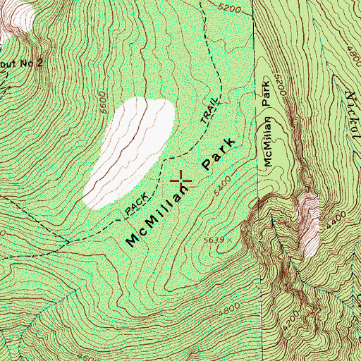 Topographic Map of McMillan Park, WA