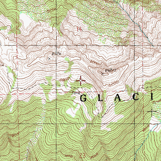 Topographic Map of Meadow Mountain Way (historical), WA