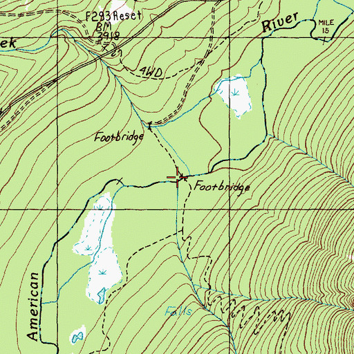 Topographic Map of Mesatchee Creek, WA