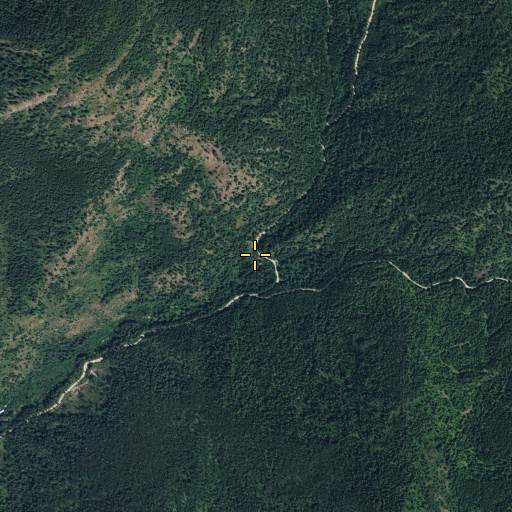 Aerial/Satellite Image of Middle Fork Mill Creek, WA