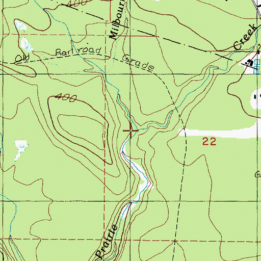 Topographic Map of Milbourn Creek, WA