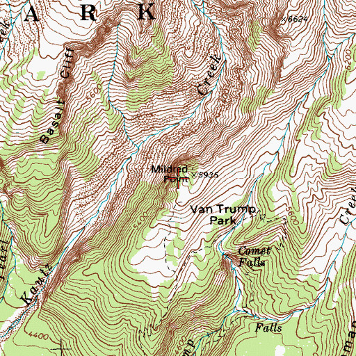 Topographic Map of Mildred Point, WA