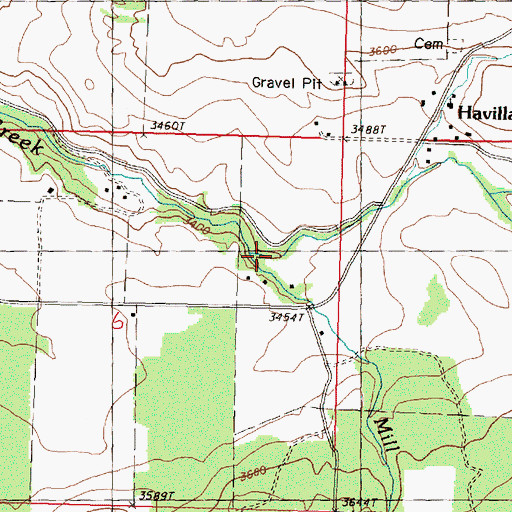 Topographic Map of Mill Creek, WA