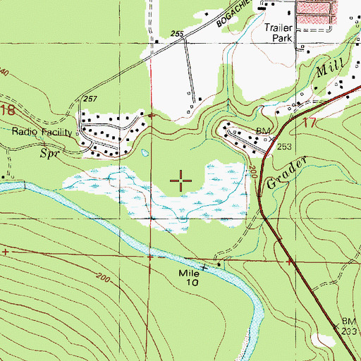Topographic Map of Mill Creek, WA