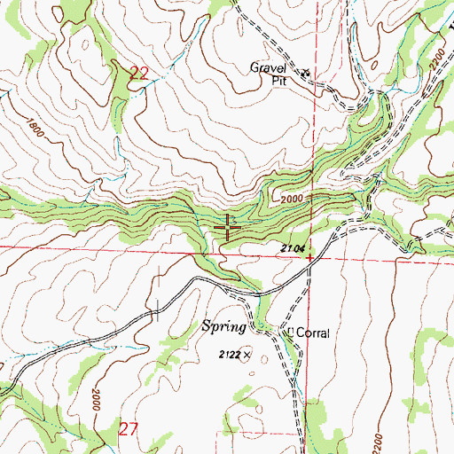Topographic Map of Mill Creek, WA