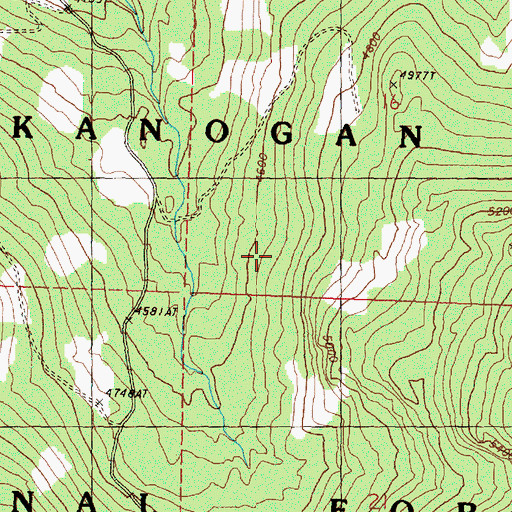 Topographic Map of Mill Creek Trail, WA