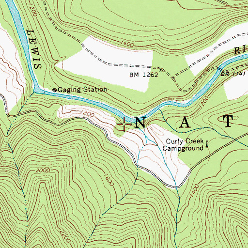 Topographic Map of Miller Creek, WA