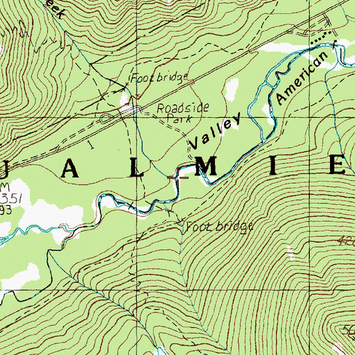 Topographic Map of Miner Creek, WA