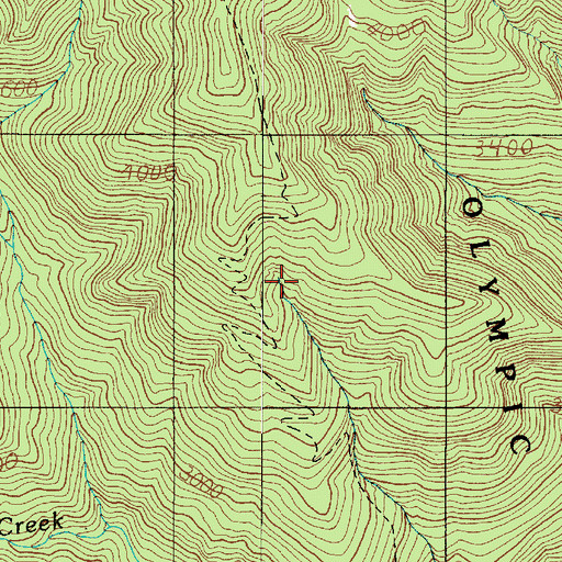 Topographic Map of Mineral Spring (historical), WA