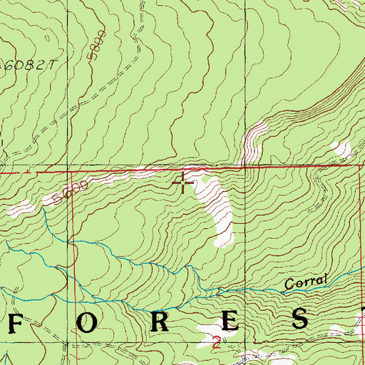Topographic Map of Minnie Meadows Trail, WA