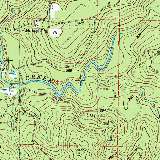 Topographic Map of Minter Creek, WA