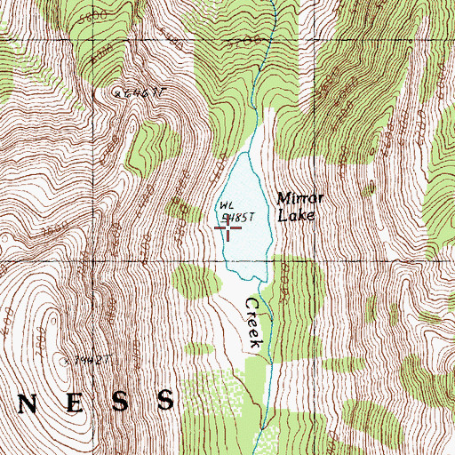 Topographic Map of Mirror Lake, WA