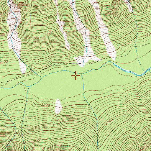 Topographic Map of Mist Creek, WA