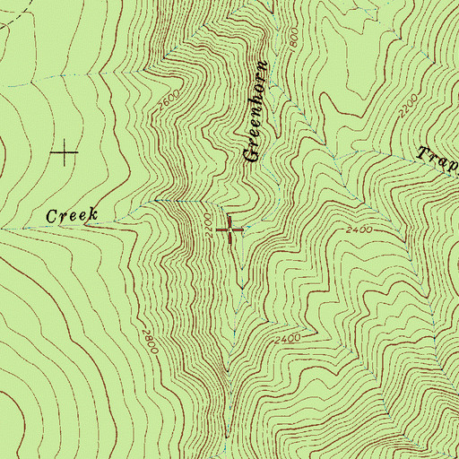 Topographic Map of Monroe Creek, WA