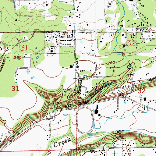 Topographic Map of Monroe Reservoir, WA