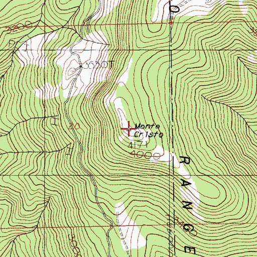 Topographic Map of Monte Cristo, WA