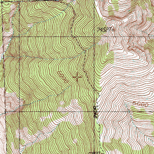 Topographic Map of Monument Creek Trail, WA