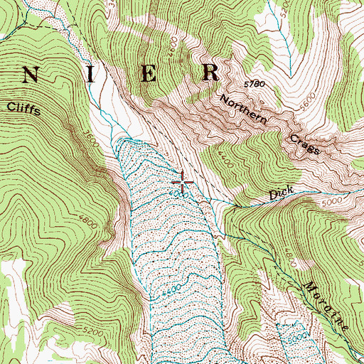 Topographic Map of Moraine Creek, WA