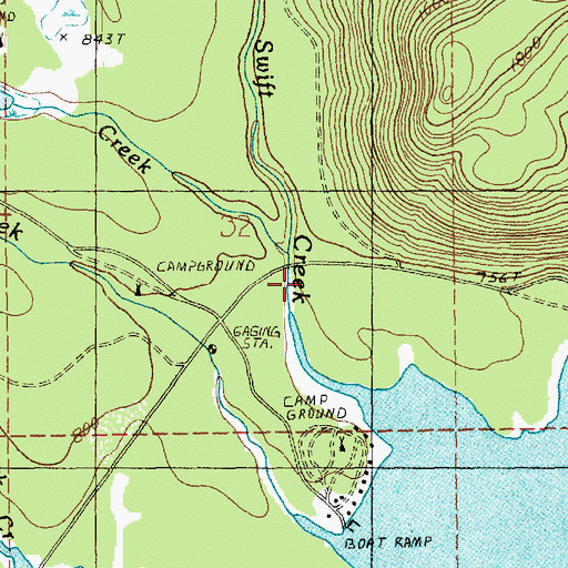 Topographic Map of Morovitz Creek, WA