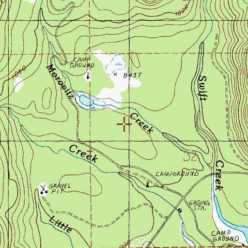 Topographic Map of Morovitz Ranch, WA