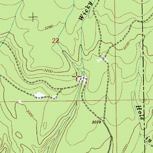 Topographic Map of Morrison Creek, WA