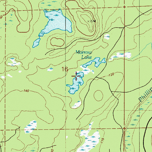 Topographic Map of Morrow Lake, WA