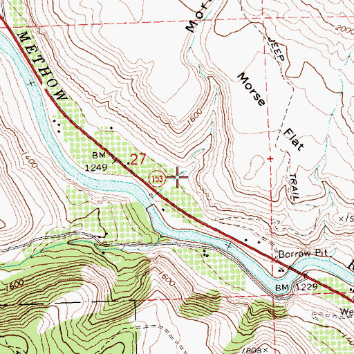 Topographic Map of Morse Canyon, WA