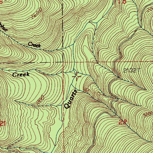 Topographic Map of Moses Creek, WA