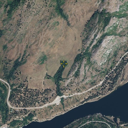 Aerial/Satellite Image of Moses Spring, WA