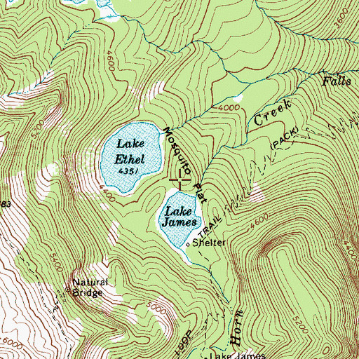 Topographic Map of Mosquito Flat, WA