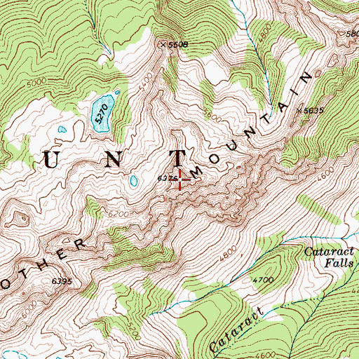 Topographic Map of Mother Mountain, WA