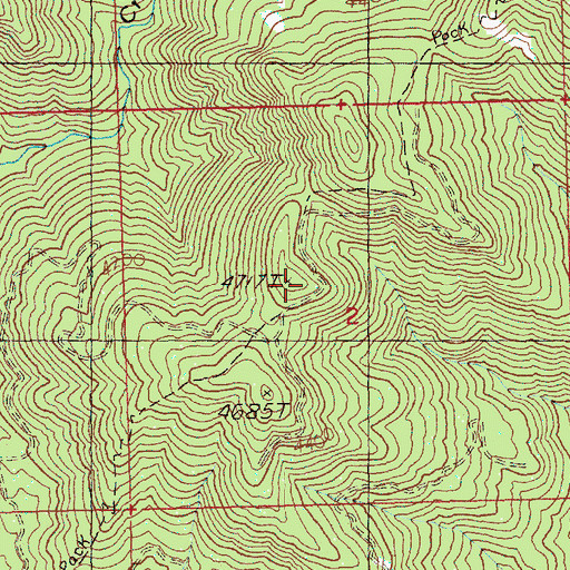 Topographic Map of Mount Cliffty Trail, WA