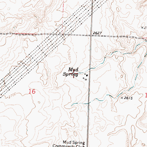 Topographic Map of Mud Spring, WA