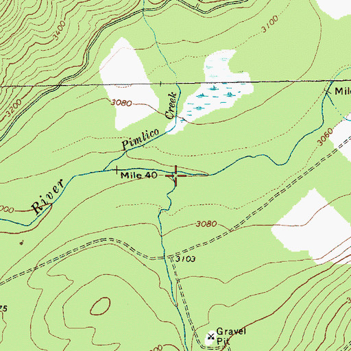 Topographic Map of Muddy Fork, WA