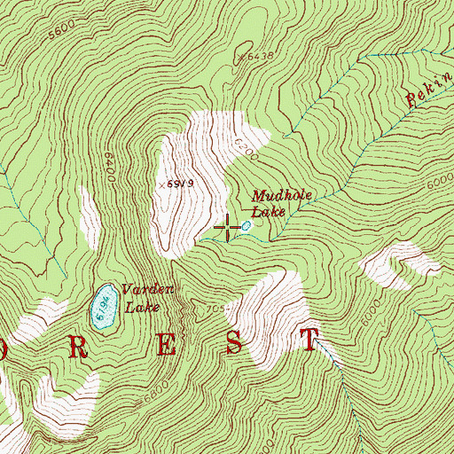 Topographic Map of Mudhole Lake, WA