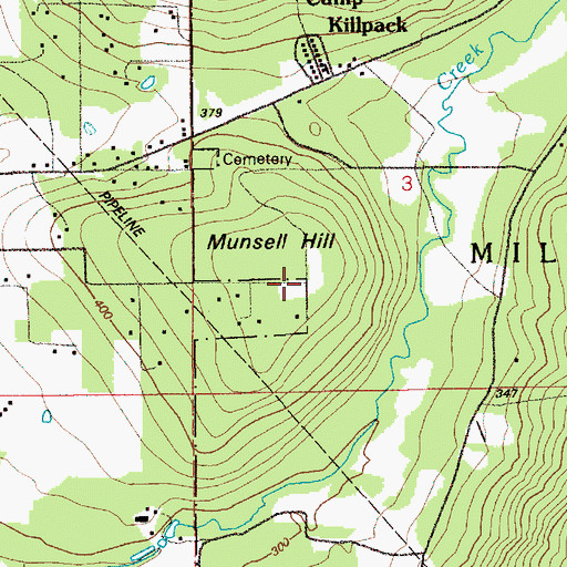 Topographic Map of Munsell Hill, WA