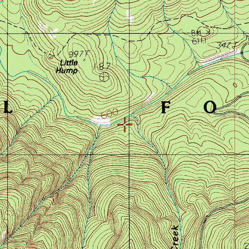 Topographic Map of Murhut Creek, WA