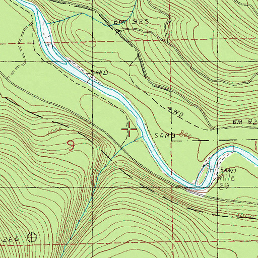 Topographic Map of Murphy Creek, WA