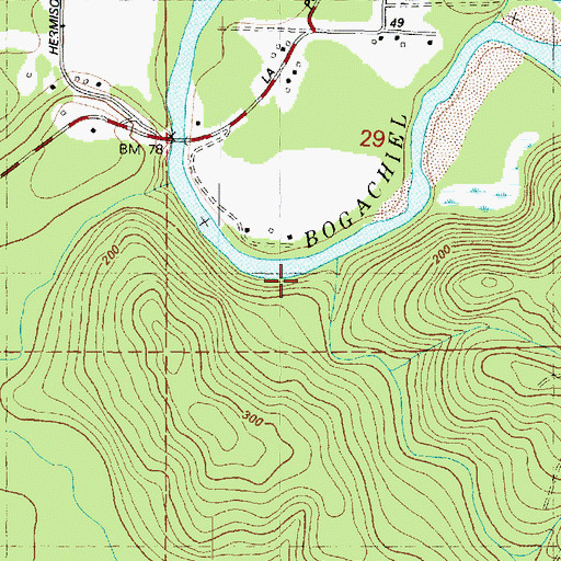 Topographic Map of Murphy Creek, WA