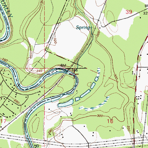 Topographic Map of Murray Creek, WA