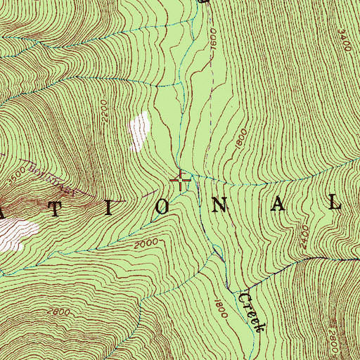 Topographic Map of Mutchler Creek, WA