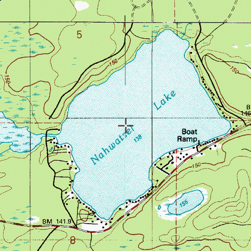 Topographic Map of Nahwatzel Lake, WA