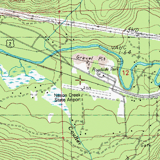 Topographic Map of Nason Creek, WA