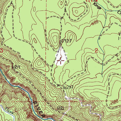 Topographic Map of Neff Ranch, WA