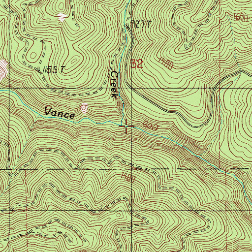 Topographic Map of Nicklund Creek, WA