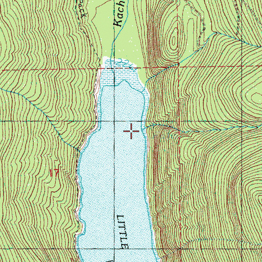 Topographic Map of No Name Creek, WA