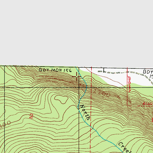 Topographic Map of North Creek, WA