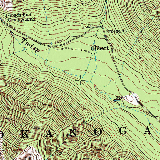 Topographic Map of North Creek, WA