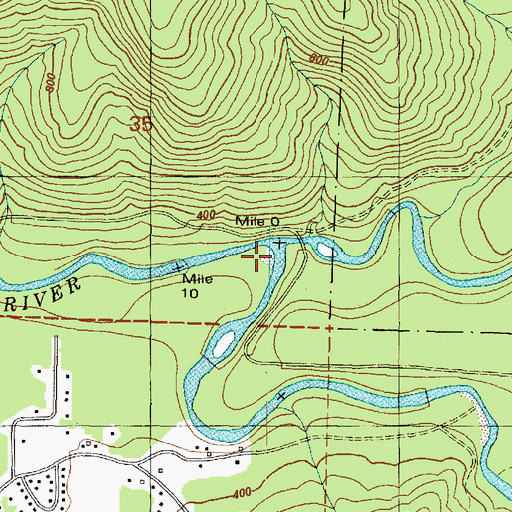 Topographic Map of North Fork Calawah River, WA